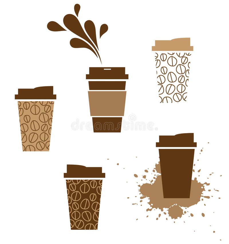 Takeaway coffee cup vector illustration