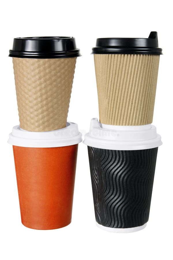 Cups of Takeaway Coffee stock image. Image of coffee 26776517