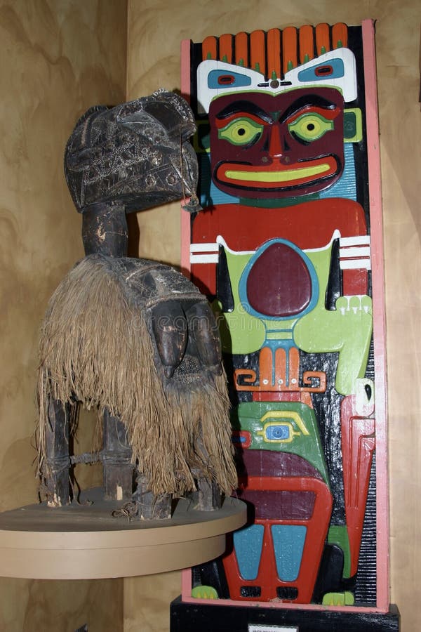 African totem exhibits. Taken in Ripleyâ€™s Believe It or Not!