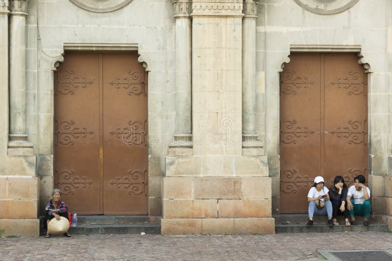 Taking break from tropical heat in Ho Chi Minh, Vetnam stock images Taking break from tropical heat in Ho Chi Minh, Vetnam stock images