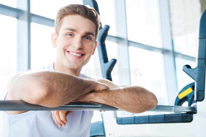 Taking a Break after Workout. Stock Image Image of lifestyle, keeping