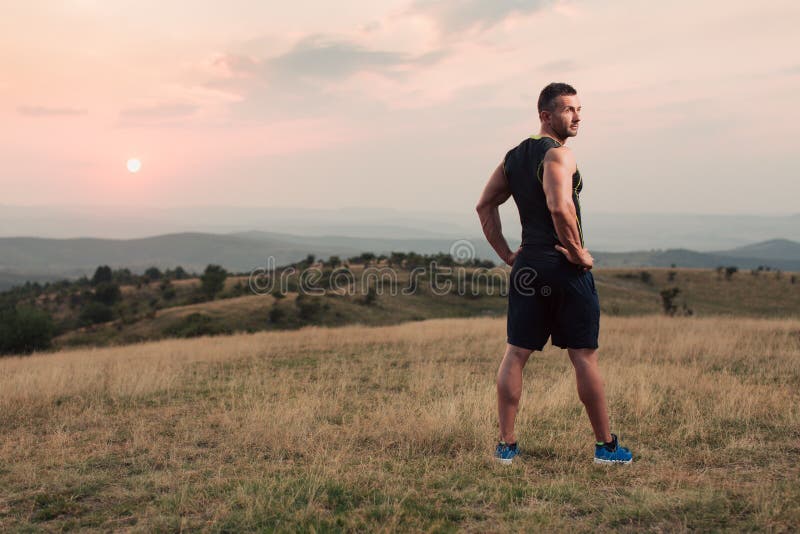 Taking a Pause while Jogging Stock Photo - Image of athletic, adult ...