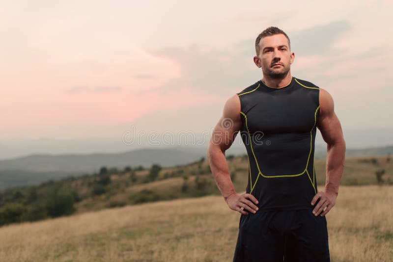 Taking a Pause while Jogging Stock Photo - Image of male, hips: 73346318