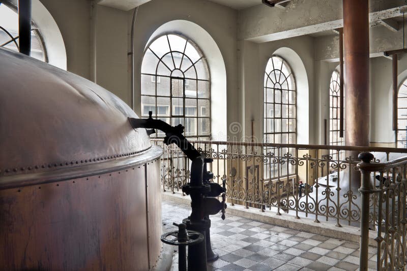 The kettle room from an old abandoned beer brewery. The kettle room from an old abandoned beer brewery