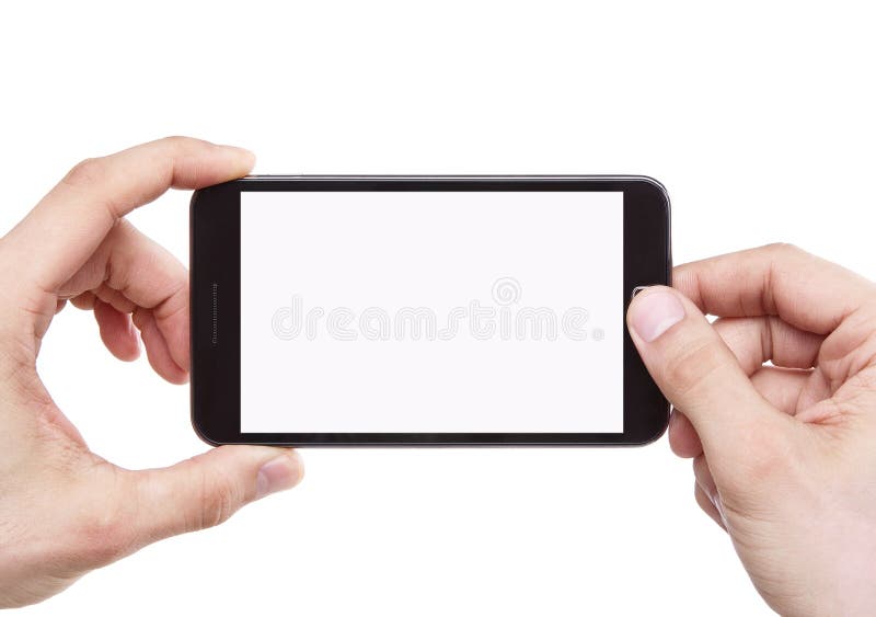 S foto s chytrý telefon izolovaných na bílém pozadí s ořezovou cestou pro obrazovku.