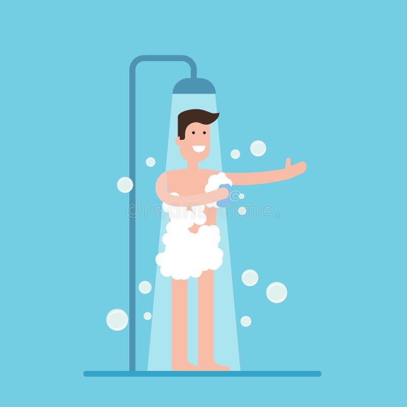 Taking Shower Stock Illustrations – 2,229 Taking Shower Stock ...