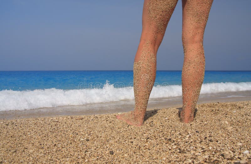 Taking a sunbath stock image. Image of coastline, idyllic 6593253