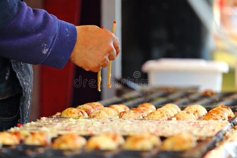 Takoyaki imagens de stock royalty free