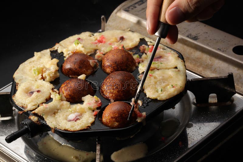 Takoyaki imagens de stock royalty free