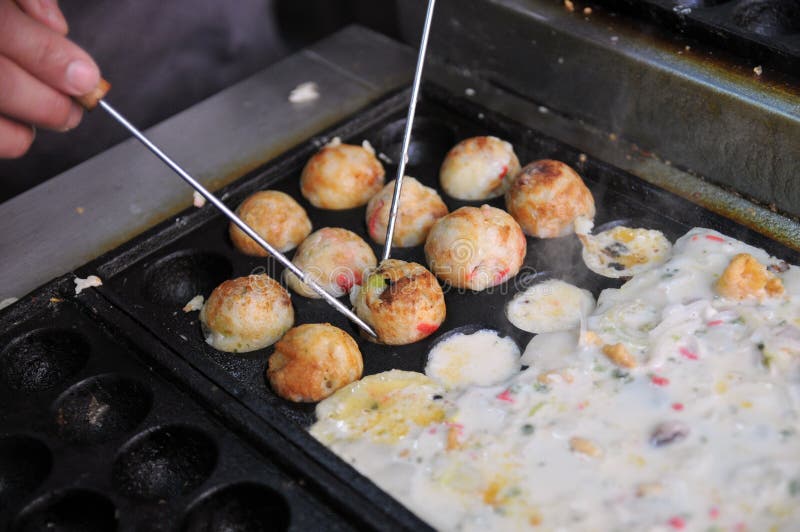 Takoyaki imagens de stock royalty free