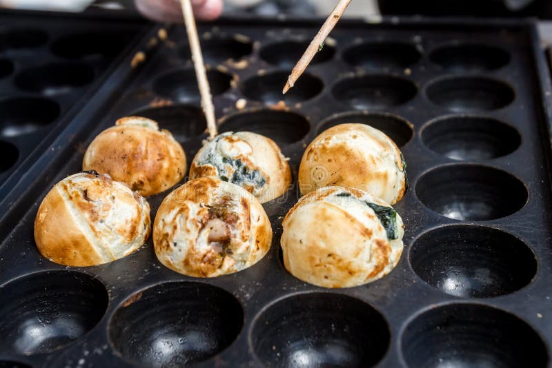 Takoyaki, Ballshaped Japanese Snack Stock Image Image of asia