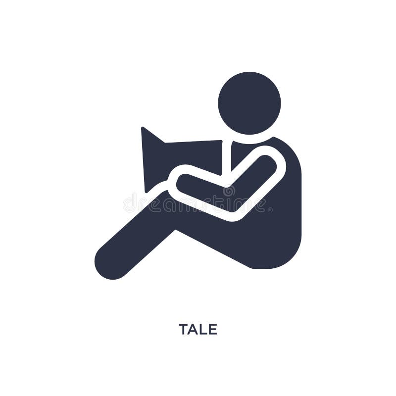 tale icon on white background. Simple element illustration from kid and baby concept stock illustration tale icon on white background. Simple element illustration from kid and baby concept stock illustration