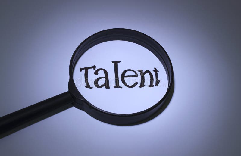 Talent illustration stock