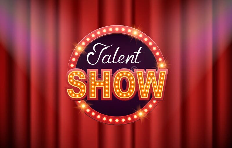 Talent Show Vector Background, Poster, Template. Stock Vector -  Illustration of award, letter: 230835258