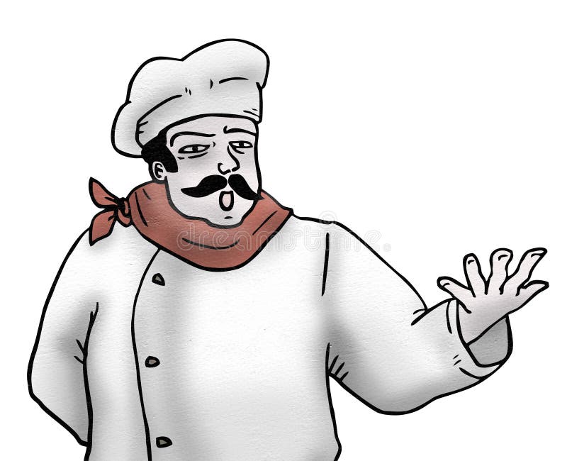 Talk chef royalty free illustration