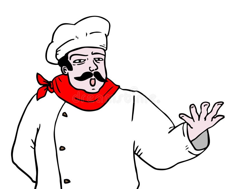 Talk chef royalty free illustration