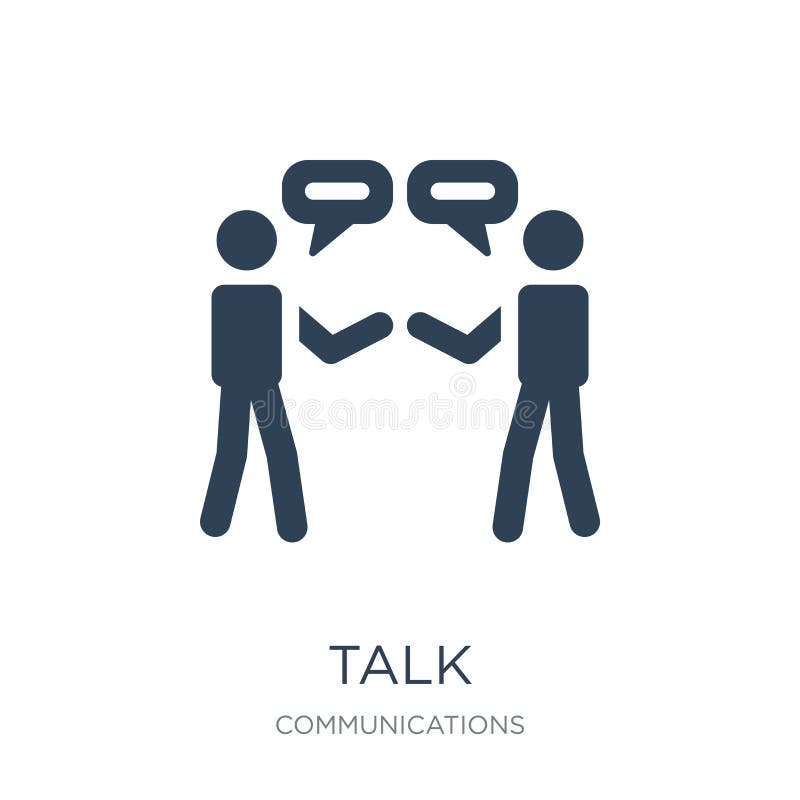 talk icon in trendy design style. talk icon isolated on white background. talk vector icon simple and modern flat symbol for web stock illustration talk icon in trendy design style. talk icon isolated on white background. talk vector icon simple and modern flat symbol for web stock illustration