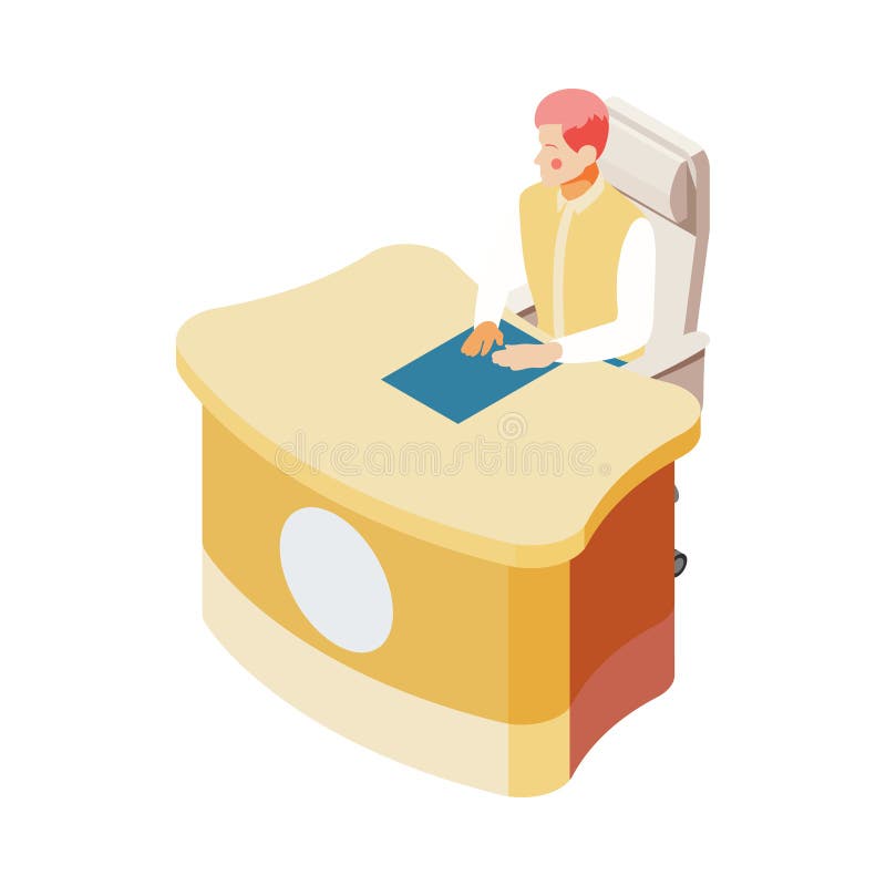 Talk Show Host Composition royalty free illustration