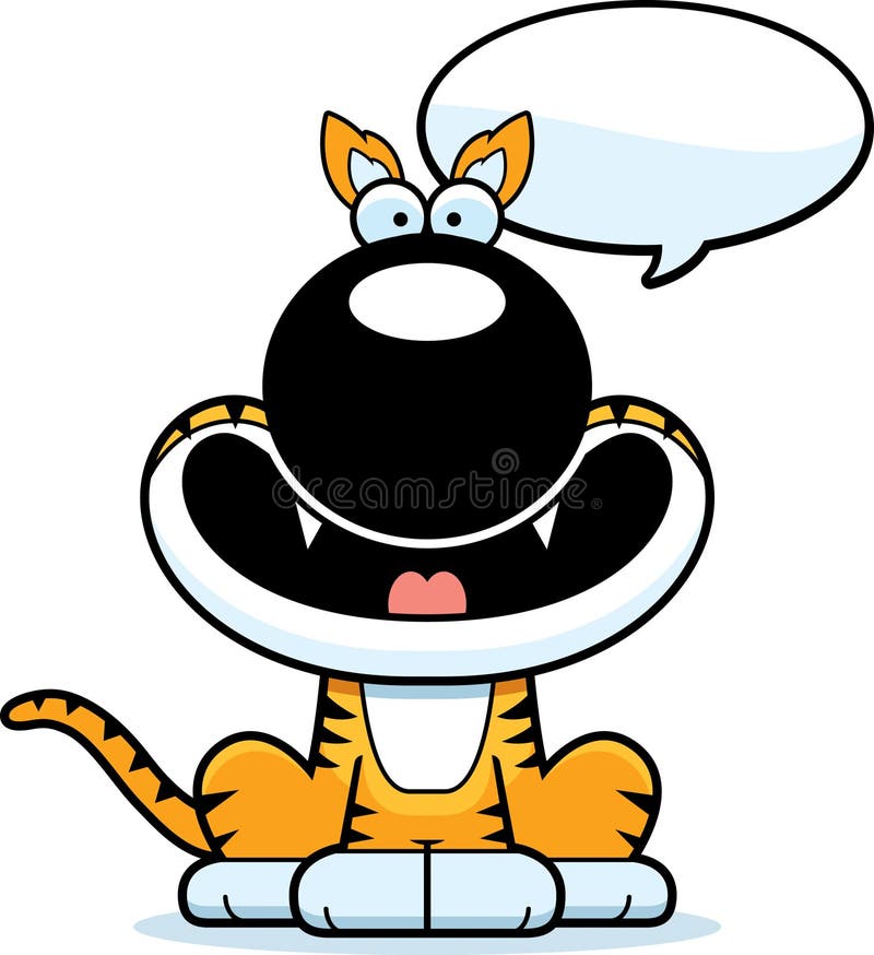 Talking Cartoon Tasmanian Tiger Stock Vector - Illustration of bubble,  tasmanian: 51467455