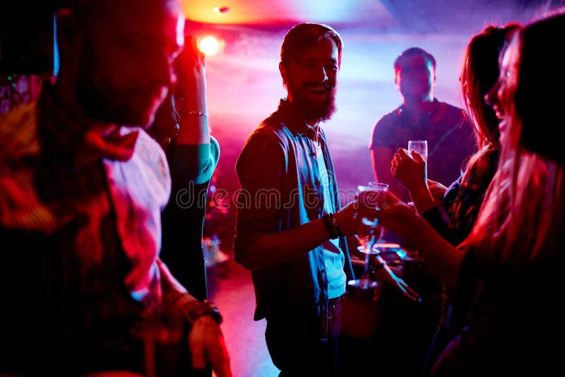 Talking at party stock image. Image of people, nightclub - 71231425