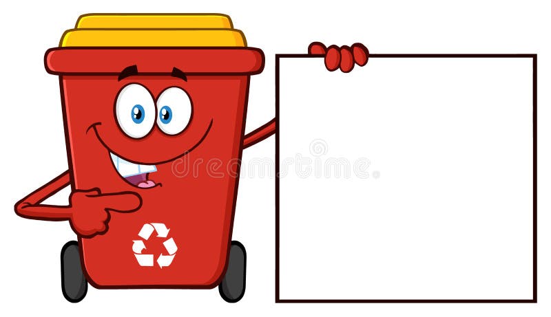 Red Recycle Bin Cartoon Stock Illustrations – 345 Red Recycle Bin