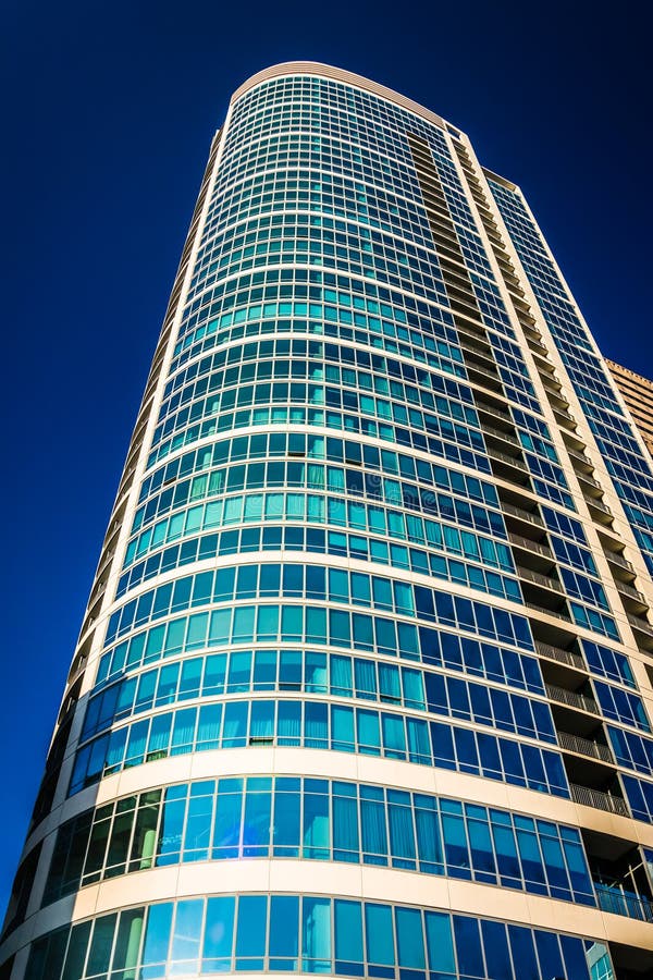 Tall apartment building in Center City, Philadelphia, Pennsylvania.