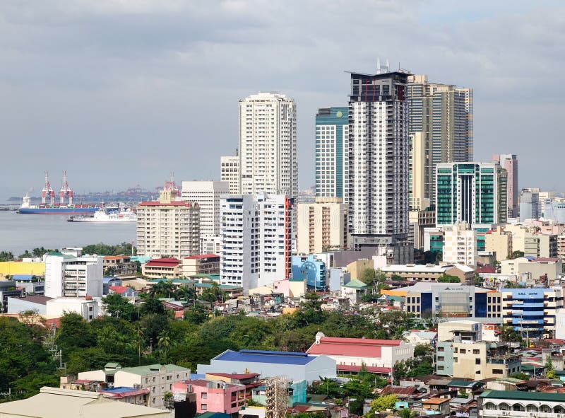 Tall Buildings In Manila Philippines Editorial Photo Image Of