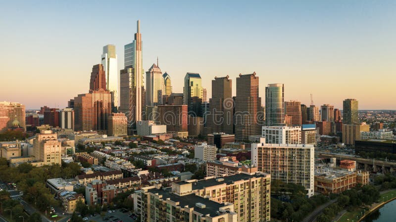 Night Falls Dusk Downtown Philadelphia Pennsylvania City Center Logan Square royalty free stock images Night Falls Dusk Downtown Philadelphia Pennsylvania City Center Logan Square royalty free stock images