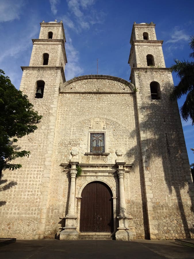 Tall Catholic Church in Merida Yucatan Stock Image - Image of catholicism,  tall: 62227499