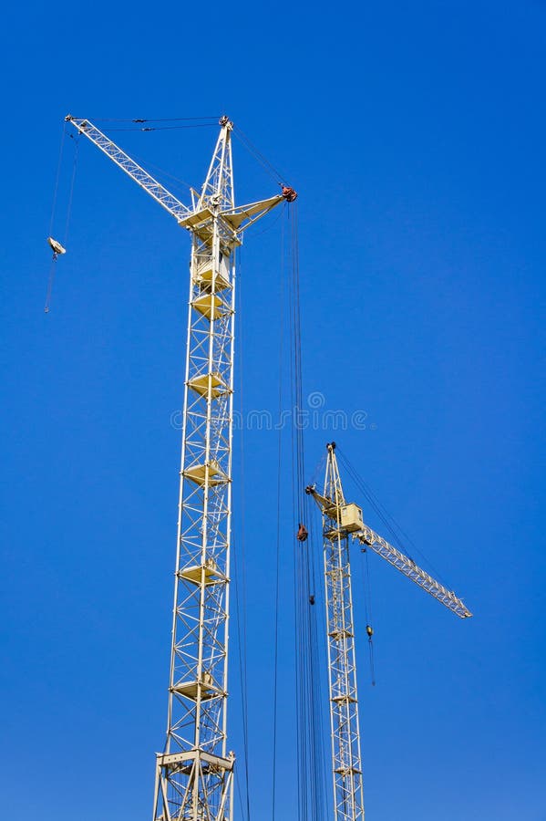 Tall construction crane stock photo. Image of high, equipment - 13322334