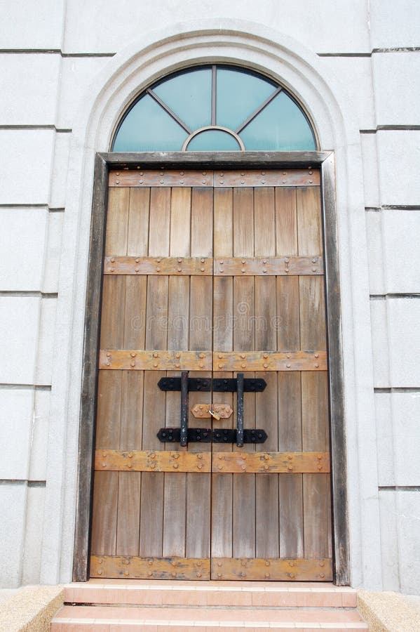 Tall door stock photo. Image of object, visit, labuan 18671728