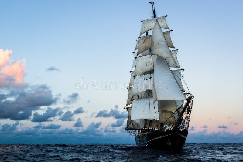 Tall Ship On The Atlantic Ocean Editorial Photo - Image of ...
