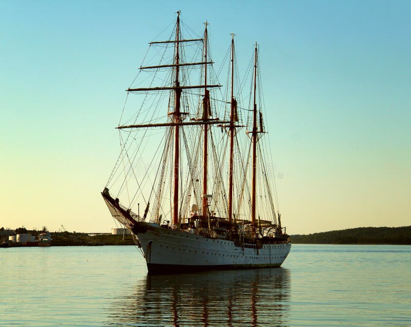 Tall Ship Halifax Harbor 2017 Editorial Photo Image of lone, rigged