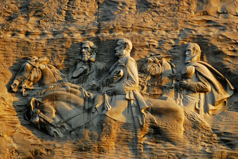 Monumento Histórico De Stone Mountain En Atlanta Georgia Los E.E.U.U
