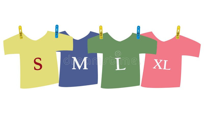 Talla de la camiseta libre illustration Talla de la camiseta libre illustration