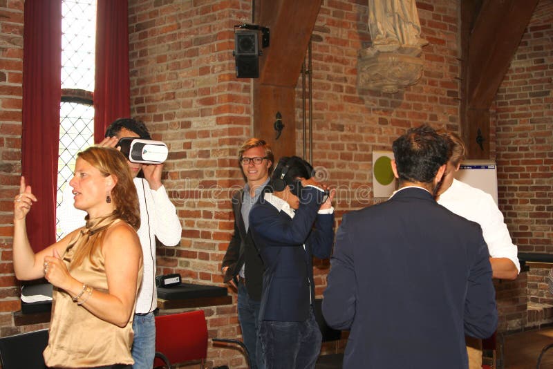 Taller que entrena a la realidad virtual, Países Bajos fotos de archivo Taller que entrena a la realidad virtual, Países Bajos fotos de archivo