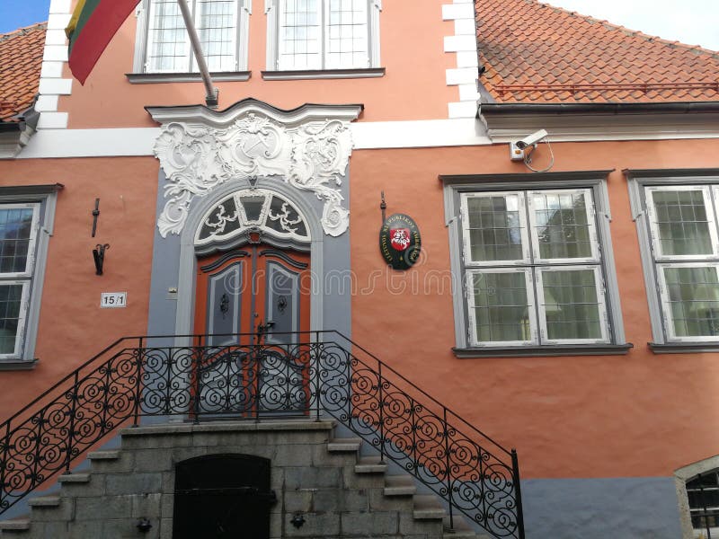 Tallin embasy Estonie de la Lithuanie photos libres de droits Tallin embasy Estonie de la Lithuanie photos libres de droits