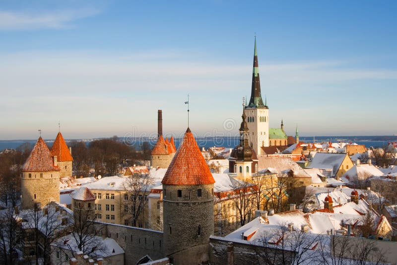View on old city of Tallinn. Estonia