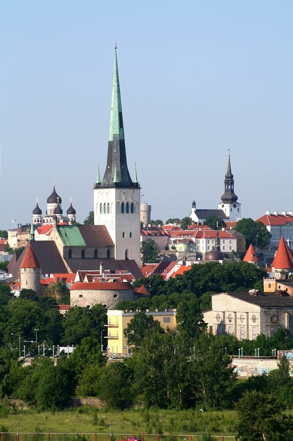 Tallinn, Estland stock afbeelding. Image of historisch ...