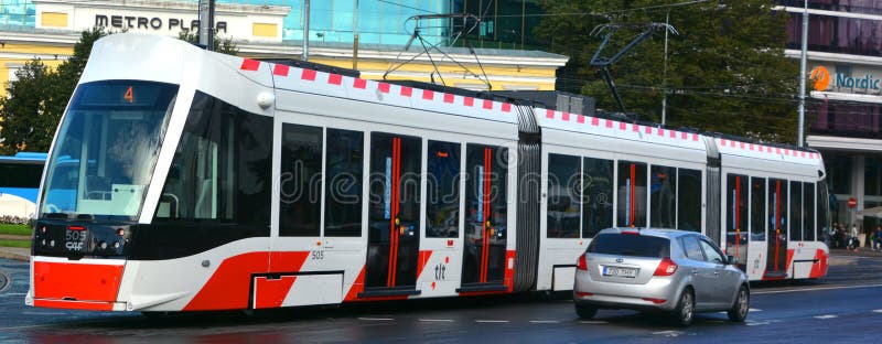 The Tallinn Tram network editorial stock image. Image of metro - 175426719