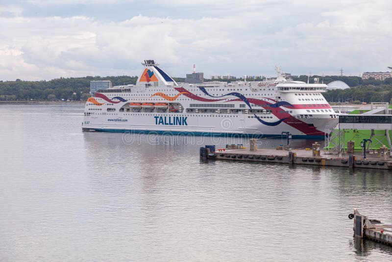 Tallinn, Harju County, Estonia, 02 July 2020 Panorama of the City, Viking  Line Port and Tallink Ferry Editorial Stock Photo - Image of ship, europe:  191582998