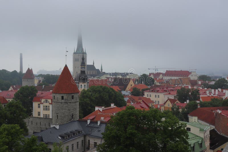 Tallinn very cloudy in summer on holiday. royalty free stock images Tallinn very cloudy in summer on holiday. royalty free stock images