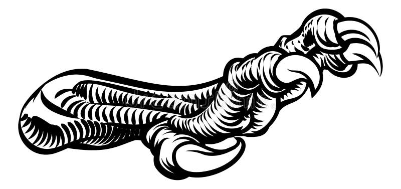 Talon Claws Monster Hand vector illustratie Talon Claws Monster Hand vector illustratie
