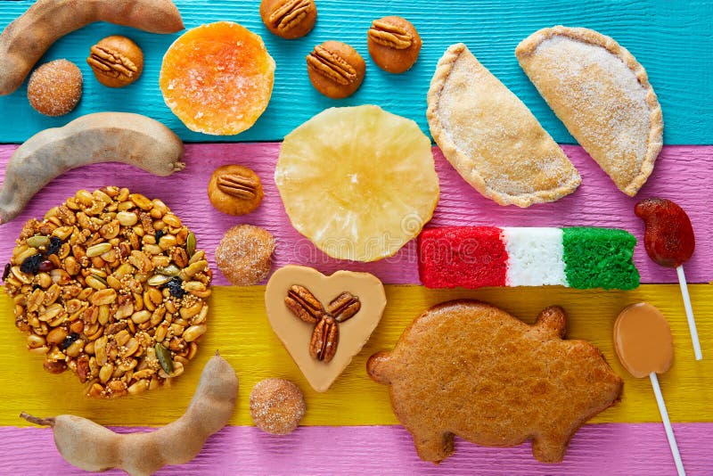 Tamarindo mexicano do cajeta dos doces e das pastelarias fotos de stock Tamarindo mexicano do cajeta dos doces e das pastelarias fotos de stock