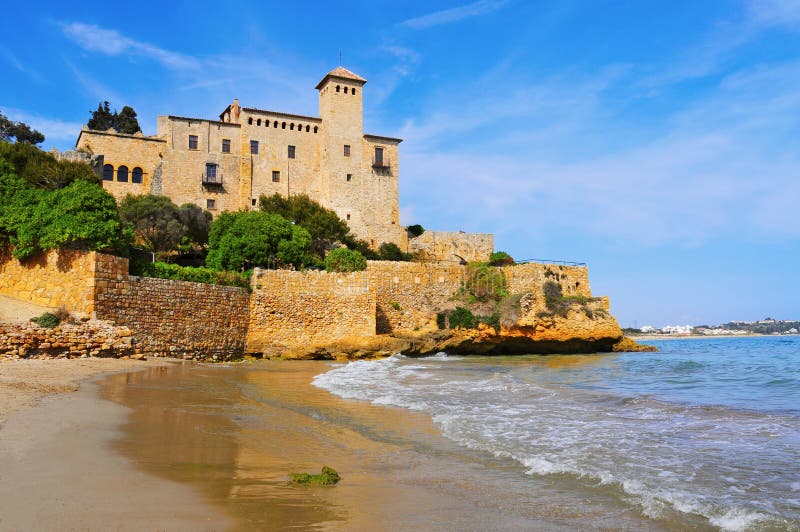 Tamarit Castle in Tarragona, Spain Stock Image Image of dorada