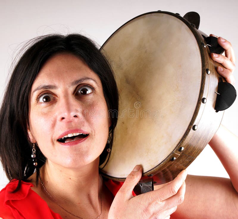 Tambourine stock afbeelding. Image of zwart, volks, musicus 51692981
