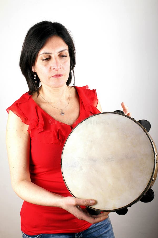 Tambourine stock photo. Image of artistic, dancer, fingers 51919256