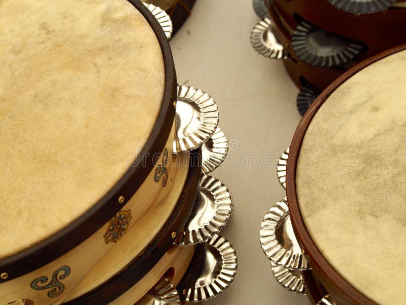 Tambourines stock image. Image of musical, instrument 19695541