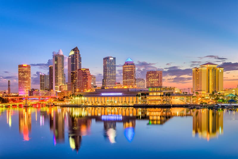 Tampa Florida Skyline stock photo