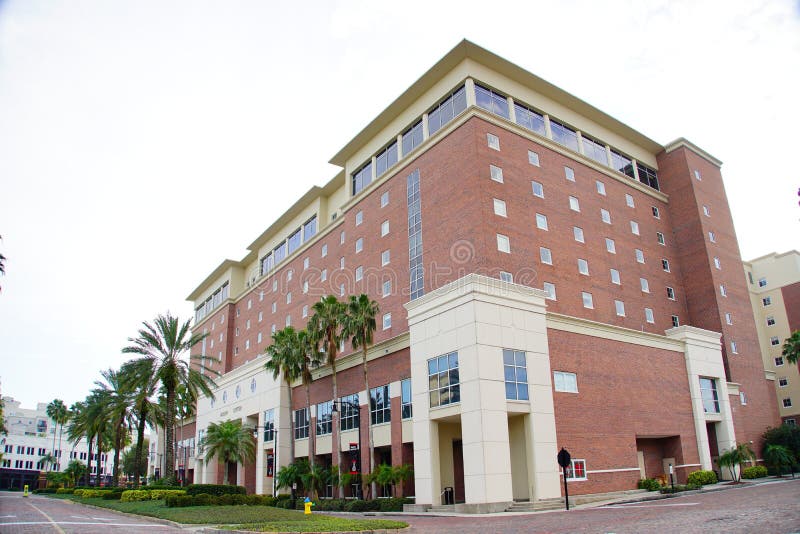The University of Tampa Campus Building Stock Image Image of fountain